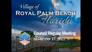 Council Regular Meeting - November 17, 2022