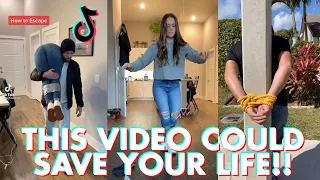 THIS VIDEO COULD SAVE YOUR LIFE! l How To Escape!! l TikTok Compilation