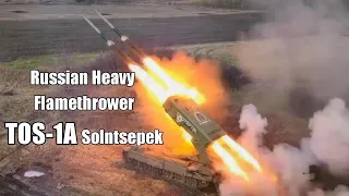 The feared Russian Heavy flamethrower TOS-1A operating in Ukraine