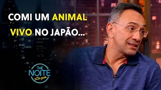 Jornalista Maurício Noriega revela a coisa mais estranha que comeu no Japão | The Noite (22/05/23)