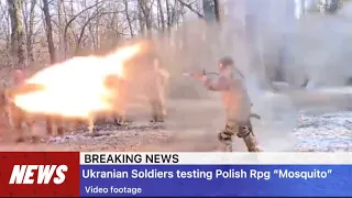 Ukranian soldiers testing Lightweight Polish RPG “Mosquito”