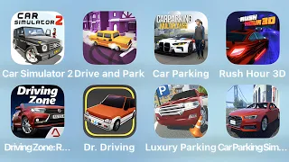 Car Simulator 2, Drive and Park, Car Parking, Rush Hour 3D and More Car Games iPad Gameplay