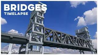 Building A City #80 (S2) // Bridges // Minecraft Timelapse