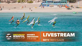 GWA Wingfoil World Cup Fuerteventura 2023 | Day 5 Live I FreeFly-Slalom