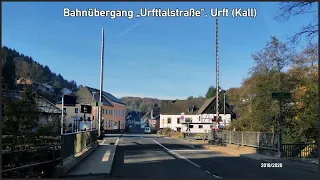 Bahnübergang "Urfttalstraße", Urft (Kall) ++ mechanische Schrankenanlage mit Läutewerk