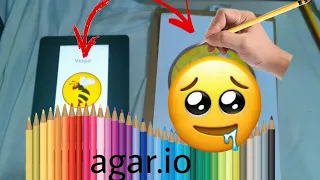 agar.io mobile - DRAWING THE WASP SKIN (agar.io mobile)