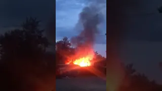 Дом загорелся по ул.Малой в Чите
