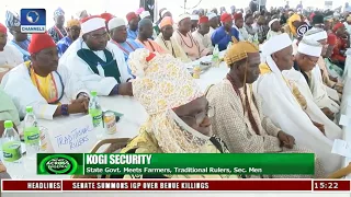 Kogi Gov Meets Farmers, Traditional Rulers, Agencies On State Security |News Across Nigeria|