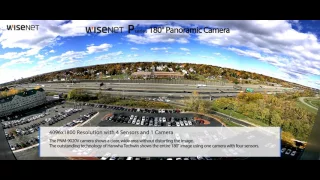 Wisenet P series 180 degree Panoramic Camera PNM-9020V