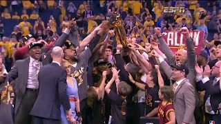 Last 10 Seconds of the 2016 NBA Finals + Trophy Presentation