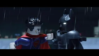 LEGO Batman vs Superman "BvS: Dawn of Justice" scene recreation