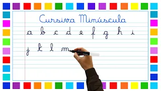 Aprenda a escrever o alfabeto com letras cursivas com boa caligrafia | ITO ABC | Em português