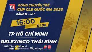🔴Trực tiếp: TP Hồ Chí Minh - Geleximco Thái Bình | Bảng D - Nữ giải bóng chuyền trẻ Cúp CLB 2023