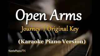 Open Arms  (Journey) - Original Key (Karaoke Piano)