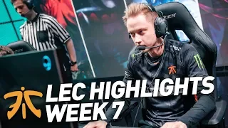 Fnatic Highlights | LEC Week 7