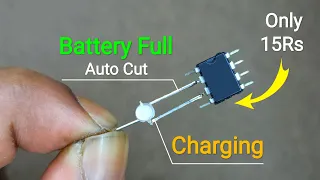 How To Make Very Simple 3.7V Automatic Cut Off Battery Charger..