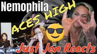 Nemophila Aces High Iron Maiden Cover REACTION | Just Jen Reacts to Nemophila | Iron Maiden Cover!