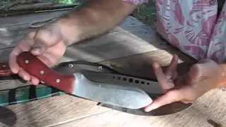 Make a bushcraft knife in a few hours with simple tools and materials