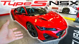 First Look at the new 600HP Acura NSX Type S! At the RACETRACK!