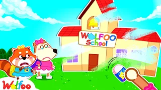 Wolfoo, What if School Suddenly Disappeared? - Educational Videos for Kids @wolfoofamilyofficiall