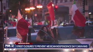 Street closures in Chicago to prevent Mexican Independence Day caravans