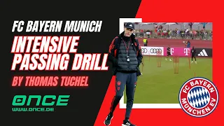 FC Bayern Munich intensive passing drill by Thomas Tuchel