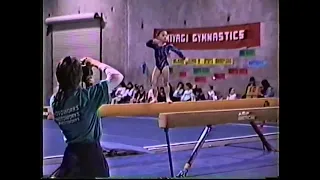 Class 4 gymnastics beam routine 1988.  #gymnast