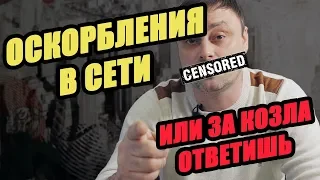 ОСКОРБЛЕНИЕ в сети или за КОЗЛА ОТВЕТИШЬ!!!