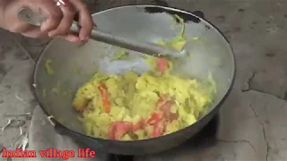 Cabbage Curry With Potato/Village Style Cabbage Recipe/Village Cooking: