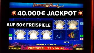 40 000€ MEGA JACKPOT💥Auf 50€ FREISPIELE Dolphins Pearl Novoline zocken Casino Spielothek Book of Ra