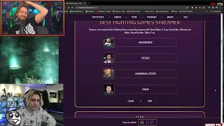 xQc reacts to Maximilian finding out he's not the oldest at Streamer Awards