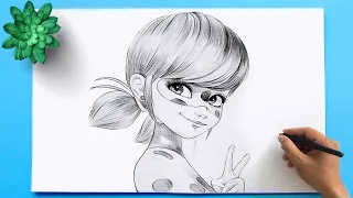 Miraculous Ladybug Drawing Easy | How to draw miraculous ladybug step by step