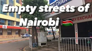 Empty streets of Nairobi-CBD