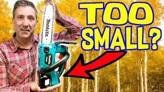 IS IT POWERFUL? | Makita 10" 18volt chainsaw XCU06 - Review