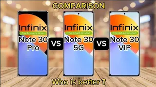 Infinix Note 30 Pro vs Infinix Note 30 5G vs Infinix Note 30 VIP