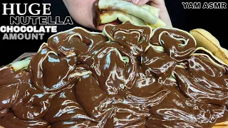 🍫ASMR HUGE NUTELLA CHOCO CREPE ROLLS MUKBANG 能多益可麗餅/ヌテラクレープ/كريب نوتيلا/누텔라 크레이프