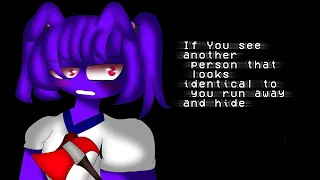 If you see Another person that Looks identical to you run Away and hide||FNAF CUTE HIGH|| GACHA CLUB