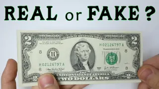 How to Tell if a $2 Bill is REAL or FAKE