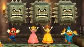Mario Party 9 Step It Up - Mario vs Peach vs Daisy vs Kamek Master Difficulty| Cartoons Mee