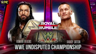 WWE Randy Orton vs Roman Reigns Royal Rumble 2024 Official Custom Match Card V2