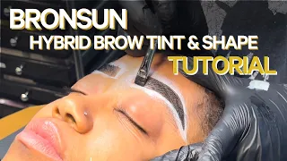 BRONSUN BROW TINT & SHAPE FULL TUTORIAL 2022  |  GAME-CHANGING RESULTS!