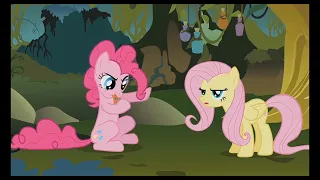 Fluttershy canta la canción que Pinkie hizo sobre Zecora