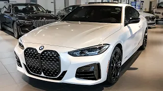 2021 BMW M440i xDrive Coupe G22 (382 HP) Mineral White Walkaround Review