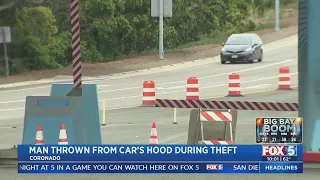 Man Thrown From Car's Hood During Theft