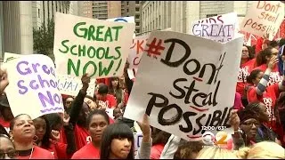 Charter School Supporters Hold Large Rally In Foley Square