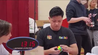 Max Park sets Rubik's Cube record of 3.134 seconds