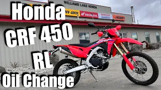 Honda CRF 450 RL Basic Service & Oil Change / How To Step-By-Step Guide