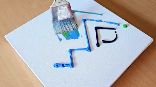 Easy Acrylic Painting Technique / Step By Step / Simple and Colorful Abstract Painting