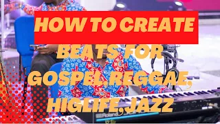 How to create beats for gospel,reggae,highlife,jazz on Yamaha PSR-#OBKTHEKEYBOARDIST