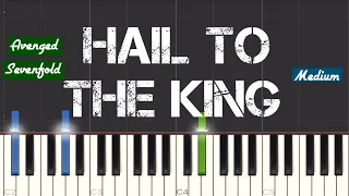 Avenged Sevenfold - Hail To The King Piano Tutorial | Medium